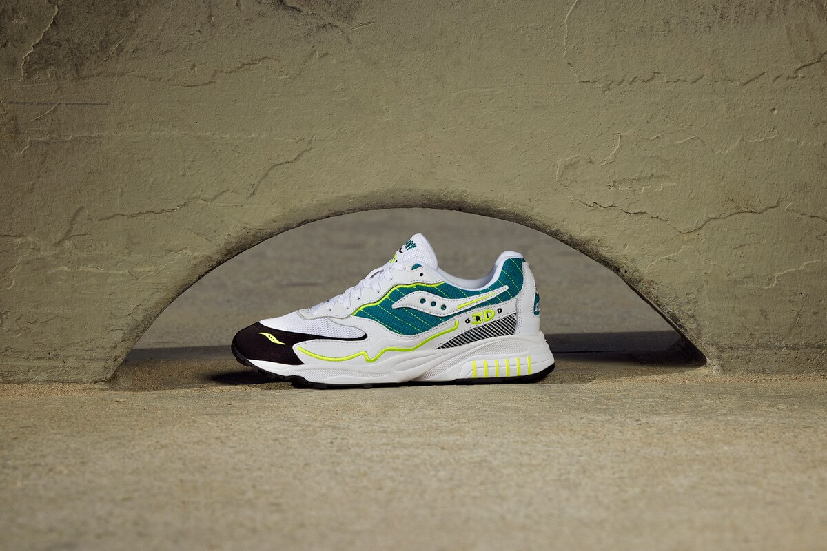 Saucony 3D Grid Hurricane Royal & Green